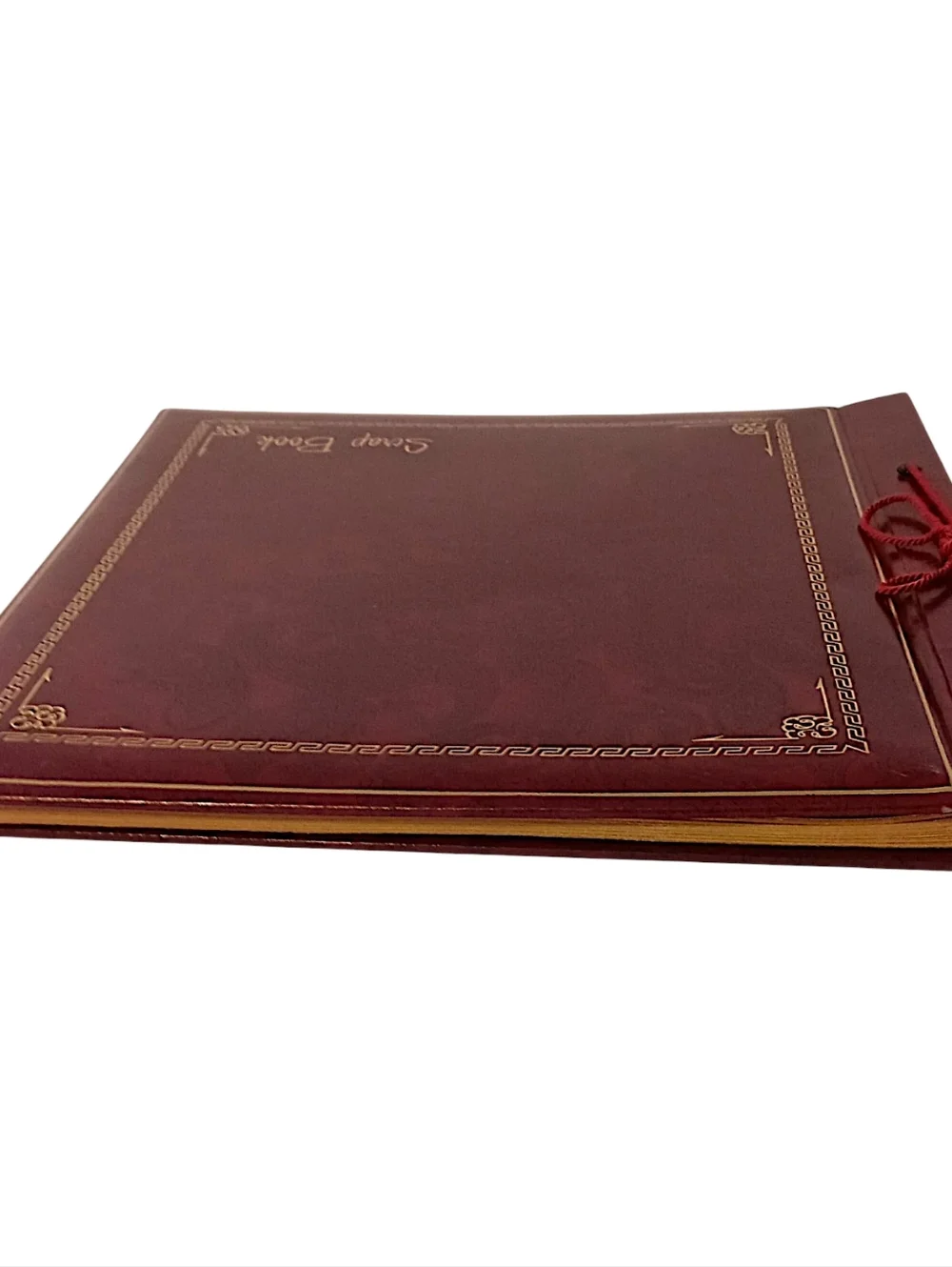 Vintage Springfield‎ Scrapbook Photo Mount Pages Burgundy USA Paisley Heirloom